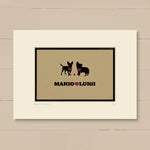 Personalised Dog Or Cat Print For Two Pets