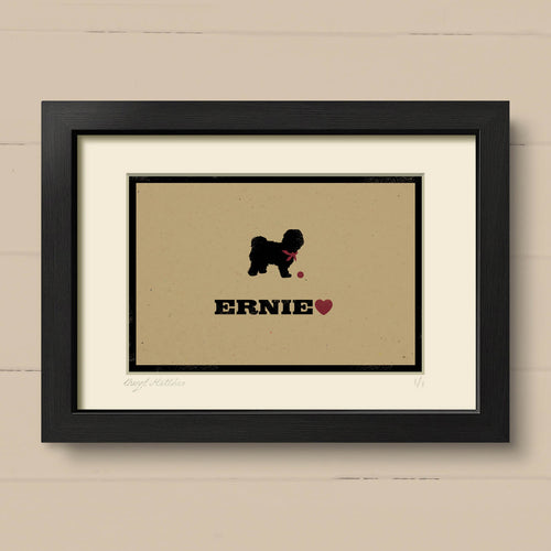 Personalised Tibetan Terrier Print For One Or Two Dogs