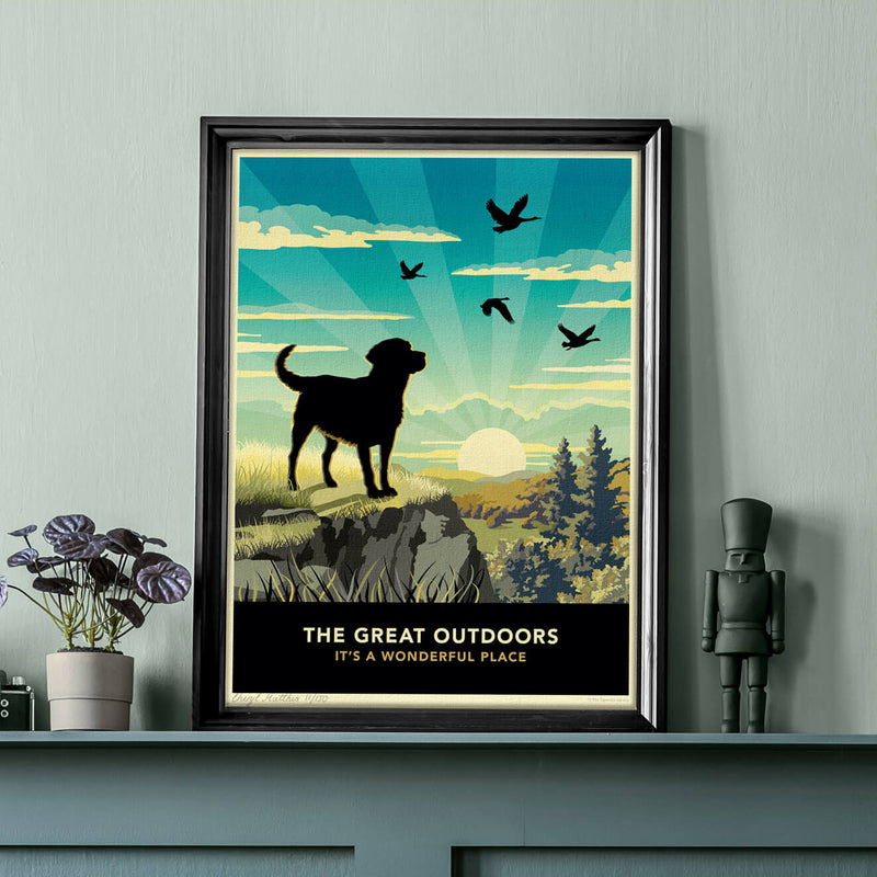 Scenic Dog Lovers Gift - Labrador Limited Edition Print