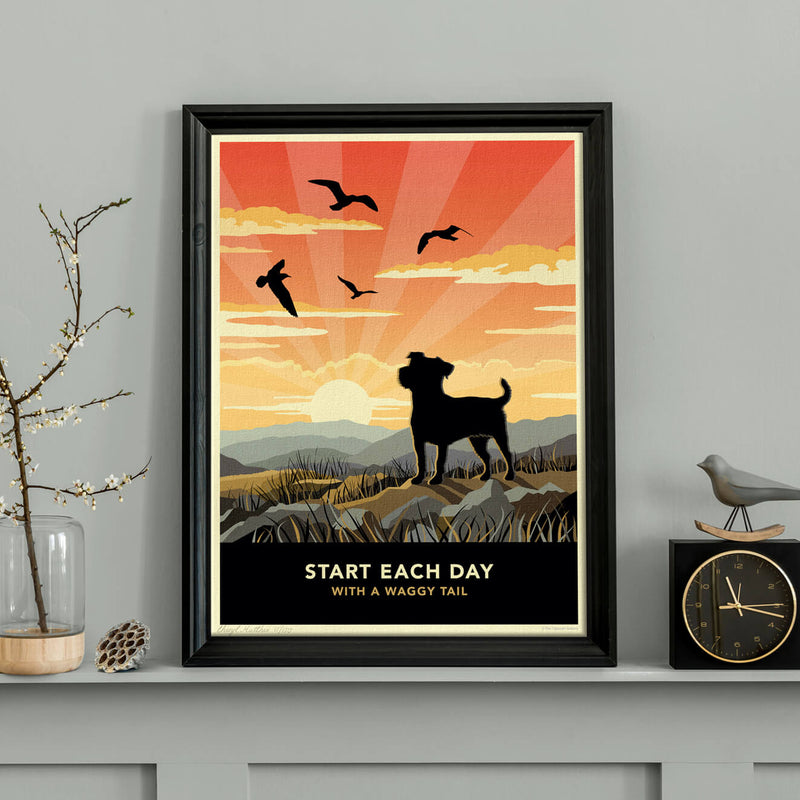 Limited Edition Jack Russell or Patterdale Terrier Print - A Dog Lovers Gift