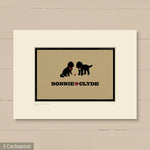 Personalised Cockapoo Print For One Or Two Dogs