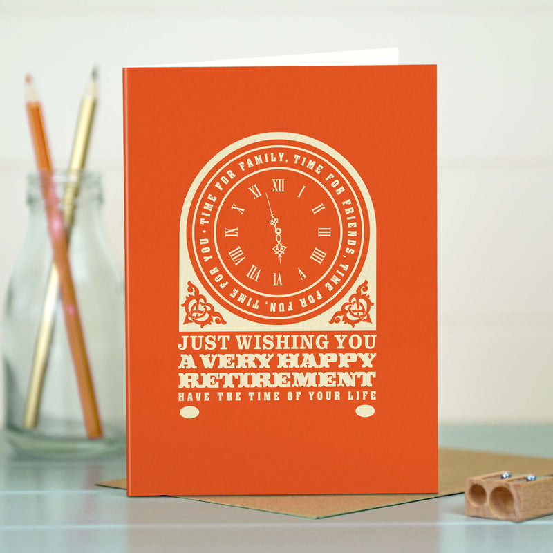 Retirement Card - Carriage Clock