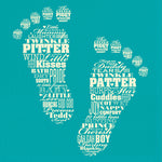 New Baby Boy Card - Pitter Patter