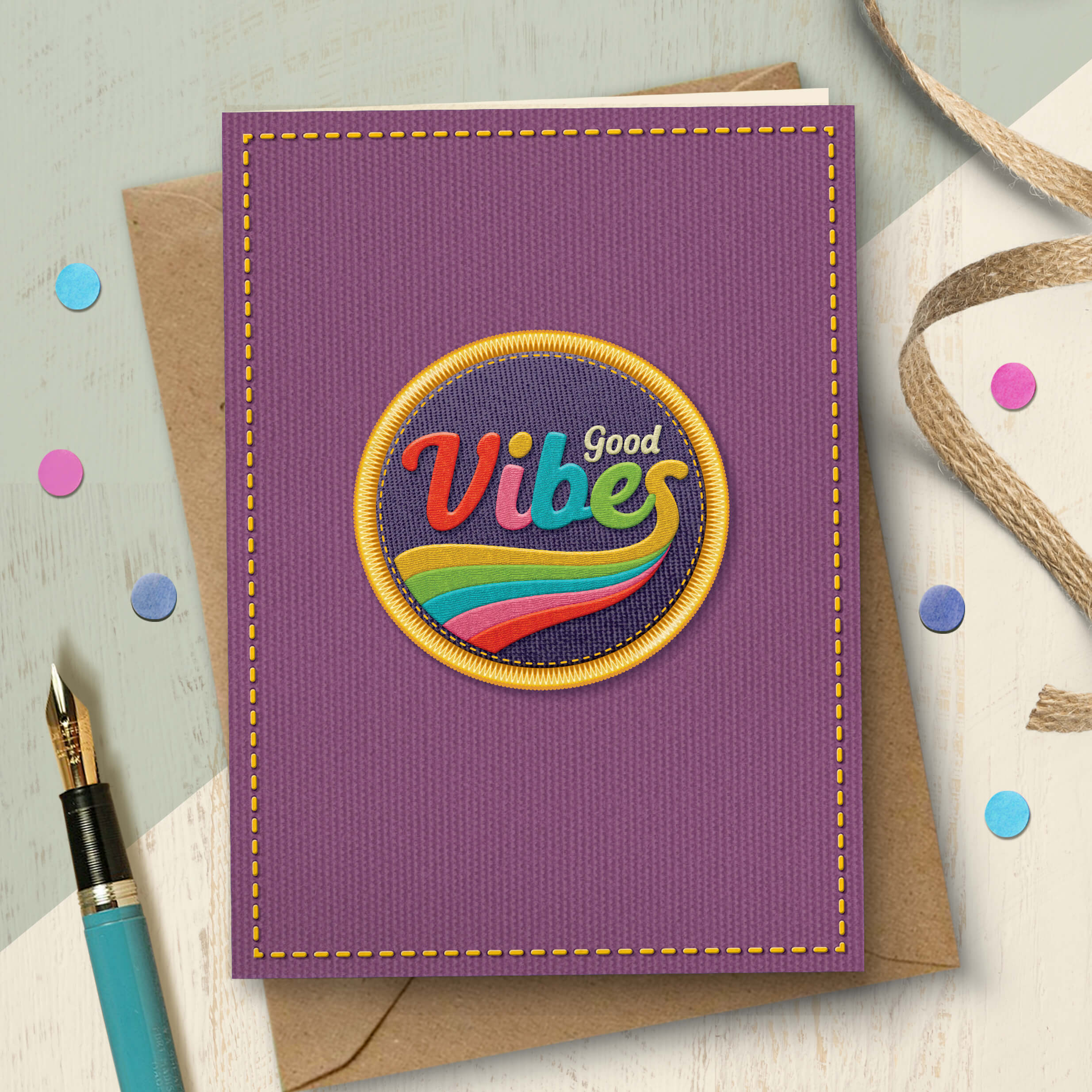 Good Luck Card - Good Vibes – The Typecast Gallery