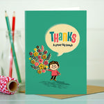 Cute Thank You Card - Thanks A Bunch