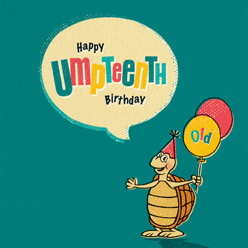 Funny Happy Umpteenth Birthday Card