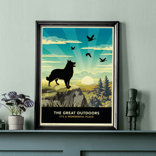 Scenic Dog Lovers Gift - Border Collie Limited Edition Print
