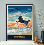 Seaside Border Collie Limited Edition Print - A Dog Lover’s Gift.