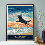 Seaside German Shepherd Limited Edition Print - A Dog Lover’s Gift.