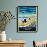 Limited Edition Beach Print of Two Labradors Playing - A Dog Lovers Gift.