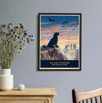 Golden Retriever or Flat-coated Retriever Limited Edition Coastal Print - A Dog Lover’s Gift.