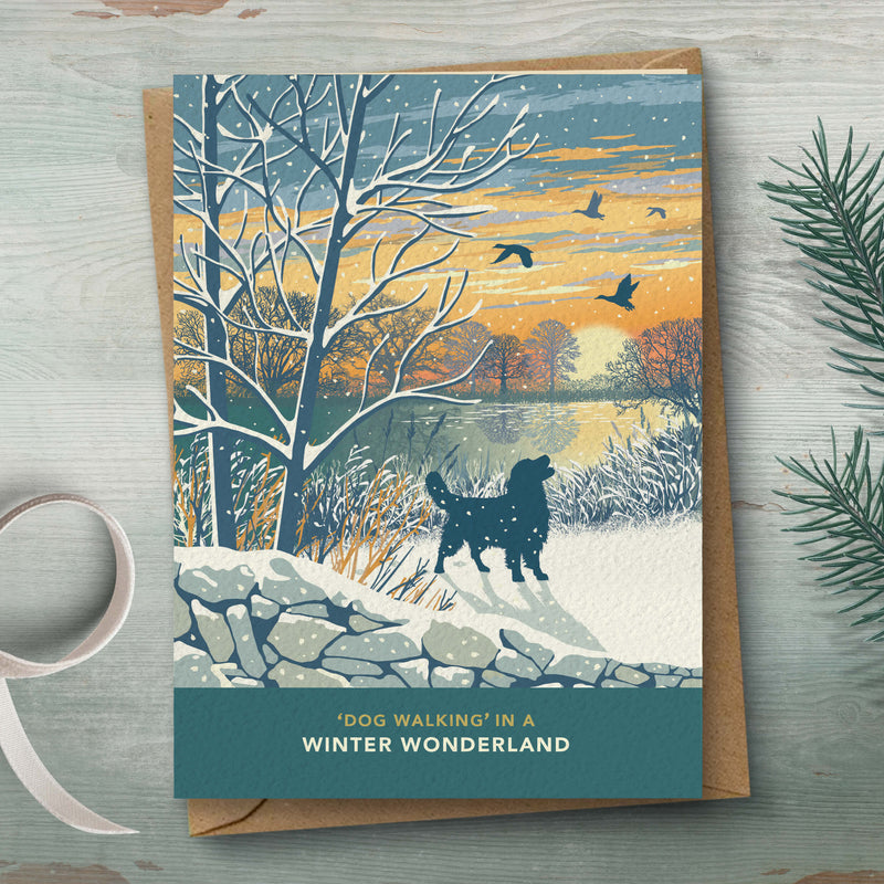 Golden Retriever Christmas Card For Dog Lovers