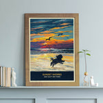 Shih Tzu Sunset Beach Print - A Limited Edition Dog Lover’s Gift.