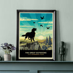 Scenic Dog Lovers Gift - Golden Retriever Limited Edition Print