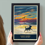 Chihuahua Sunset Beach Print - A Limited Edition Dog Lover’s Gift.