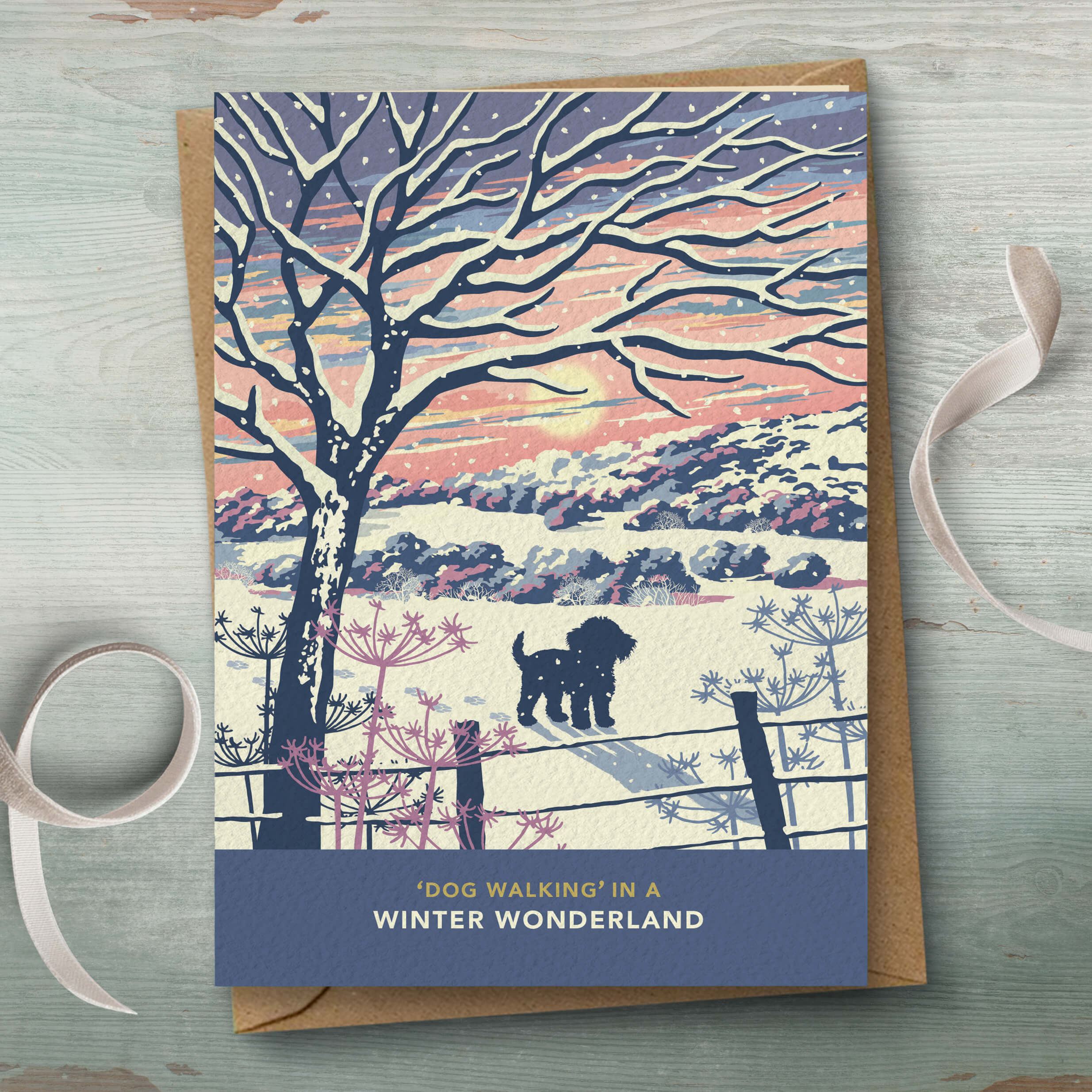 Cavapoo or Cavachon Christmas Card For Dog Lovers – The Typecast Gallery