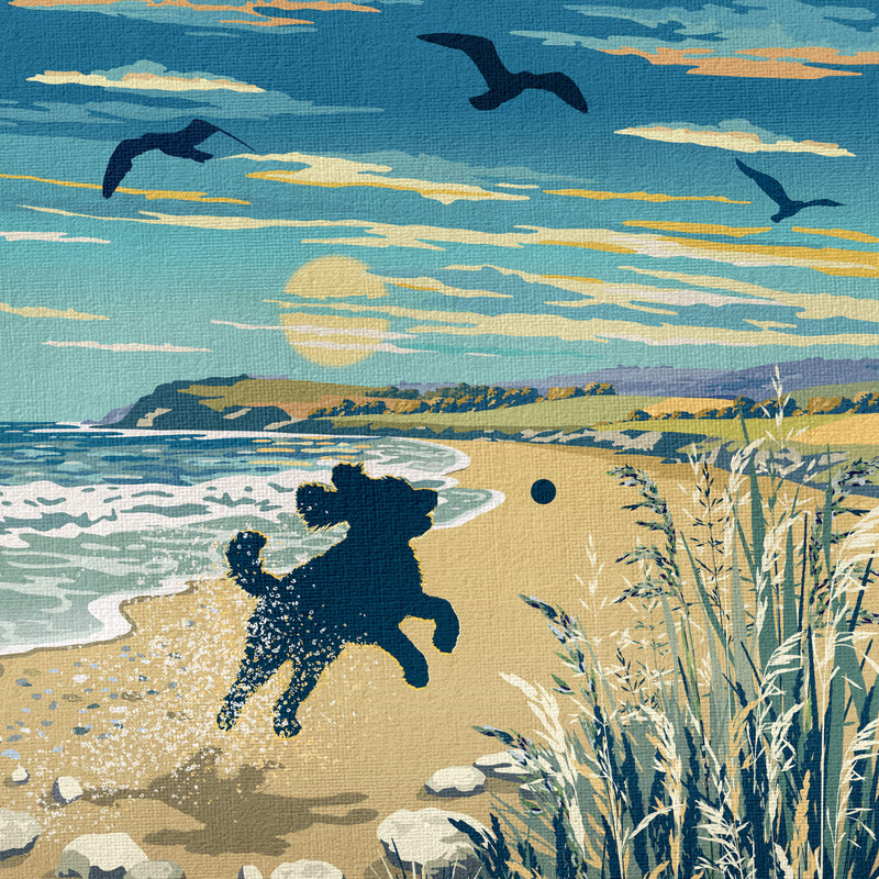 Cockapoo Limited Edition Beach Print - A Dog Lover’s Gift.