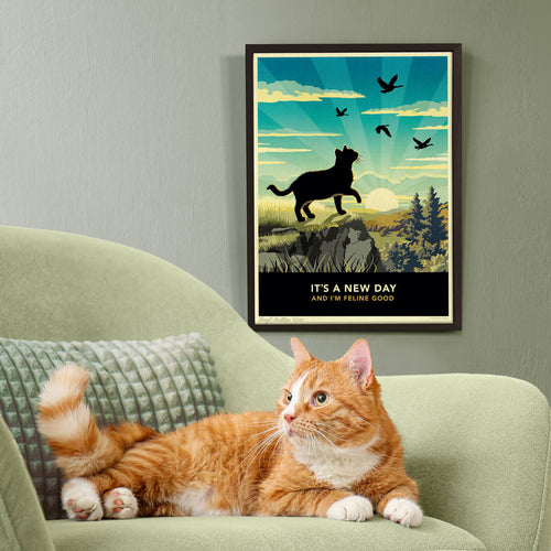 Scenic Cat Print: A Cat Lover’s Gift Limited Edition Print