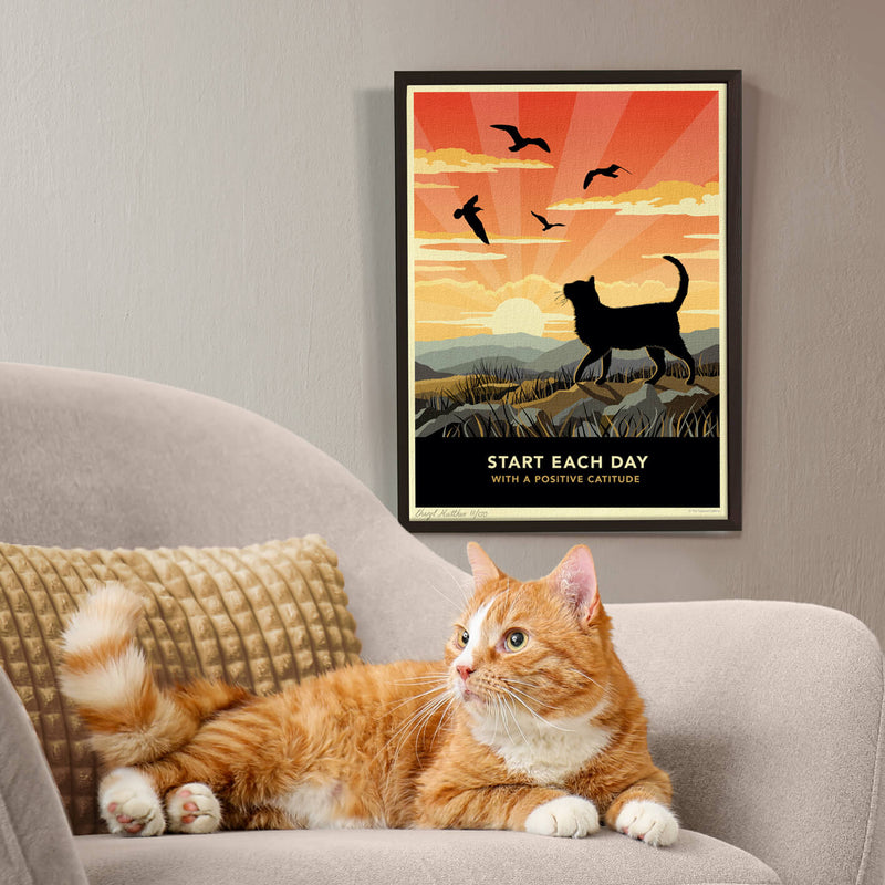 Limited Edition Shorthaired Cat Print - A Cat Lovers Gift