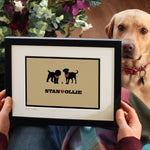 Personalised Dog Or Cat Print For Two Pets