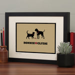 Personalised Dog Or Cat Print For Two Pets