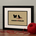 Personalised Dog Or Cat Print For Two Pets