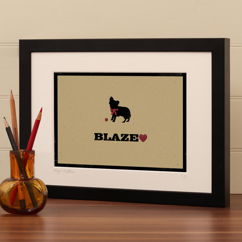 Personalised Chihuahua Print For One Or Two Dogs