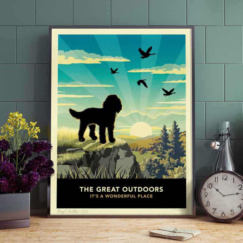 Scenic Dog Lovers Gift - Cockapoo Limited Edition Print