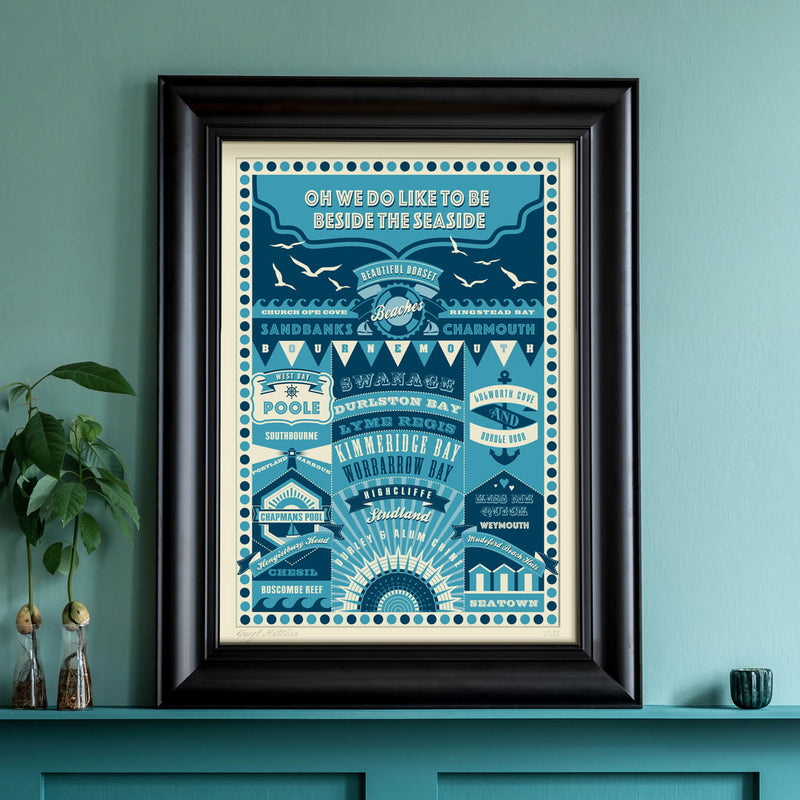 Dorset Beaches Art print - A Dorset Gift