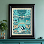 British Coastal Wildlife Art print - A Coastal Gift