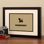 Personalised Scottish Terrier Print For One Or Two Dogs