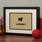 Personalised Papillon Print For One Or Two Dogs