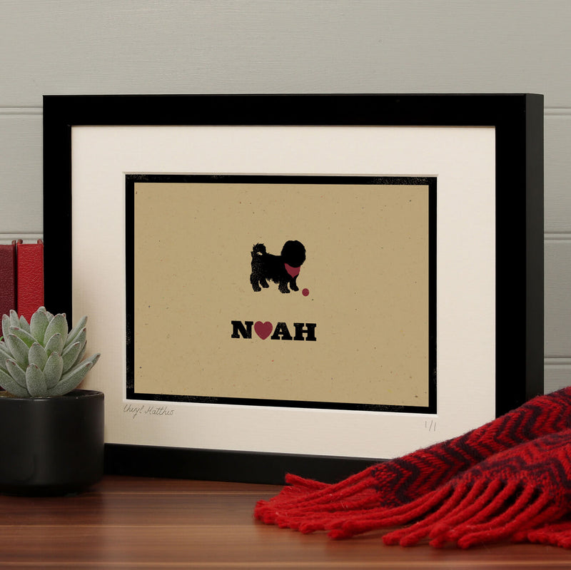 Personalised Shih Tzu Print For One Or Two Dogs