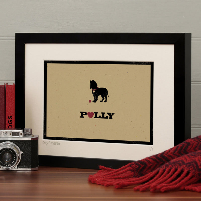 Personalised Cocker Spaniel (Working) Print For One Or Two Dogs
