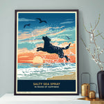 Labrador Limited Edition Seaside Print - A Dog Lover’s Gift.