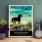 Scenic Horse Lovers Gift -  Limited Edition Pony Print