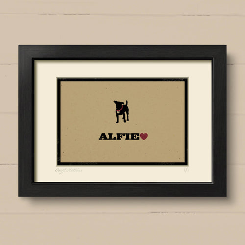 Personalised Jack Russell Print For One Or Two Dogs