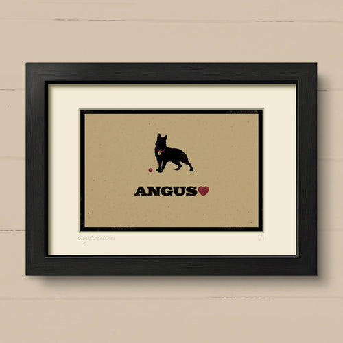 Personalised German Shepherd Print For One Or Two Dogs