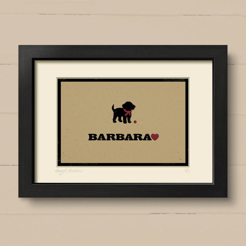 Personalised Cavapoo Print For One Or Two Dogs
