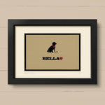 Personalised Labrador Print For One Or Two Dogs