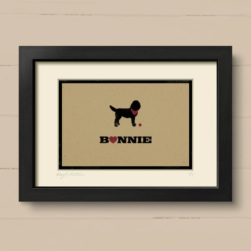 Personalised Goldendoodle Print For One Or Two Dogs