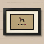 Personalised Dalmatian Print For One Or Two Dogs