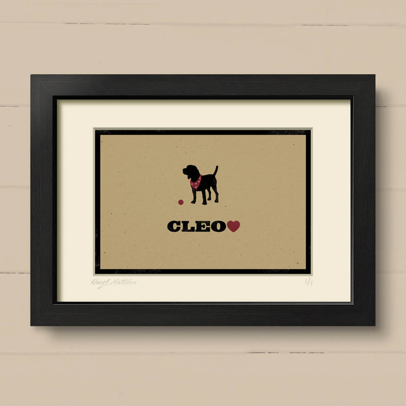 Personalised Beagle Print For One Or Two Dogs