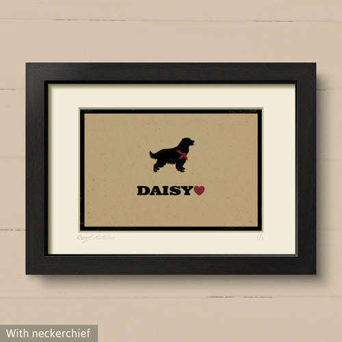 Personalised Springer Spaniel Print For One Or Two Dogs