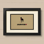 Personalised Whippet Print For One Or Two Dogs