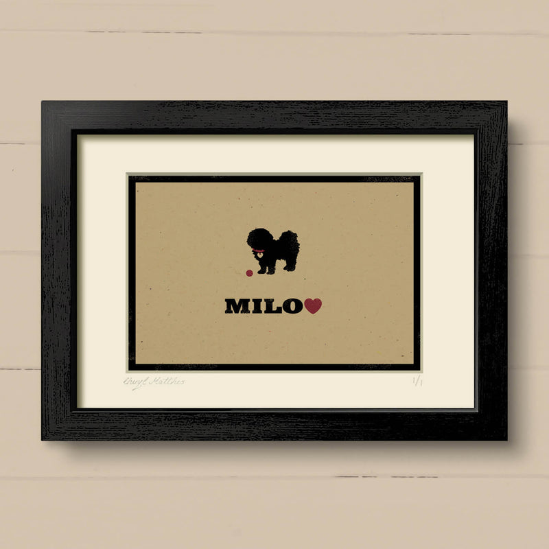 Personalised Bichon Frise Print For One Or Two Dogs