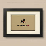 Personalised Scottish Terrier Print For One Or Two Dogs