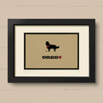 Personalised Border Collie Print For One Or Two Dogs