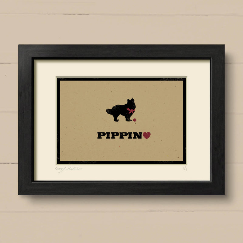 Personalised Rough Collie Print For One Or Two Dogs