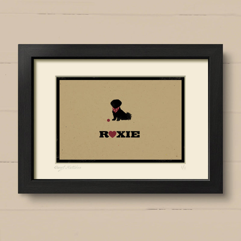 Personalised Shih Tzu Print For One Or Two Dogs